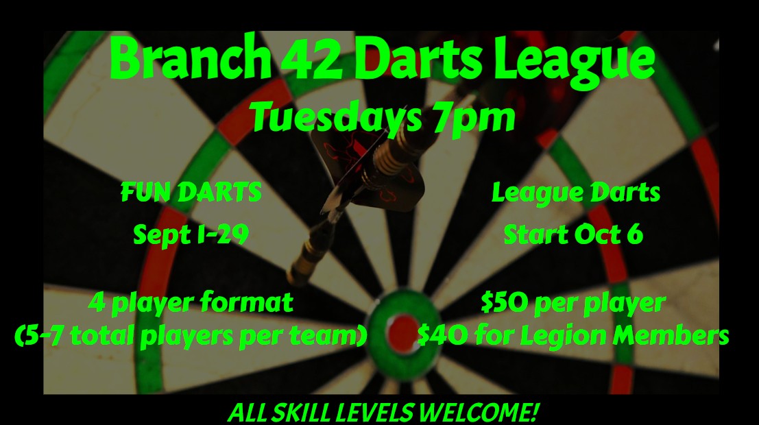 weekly darts