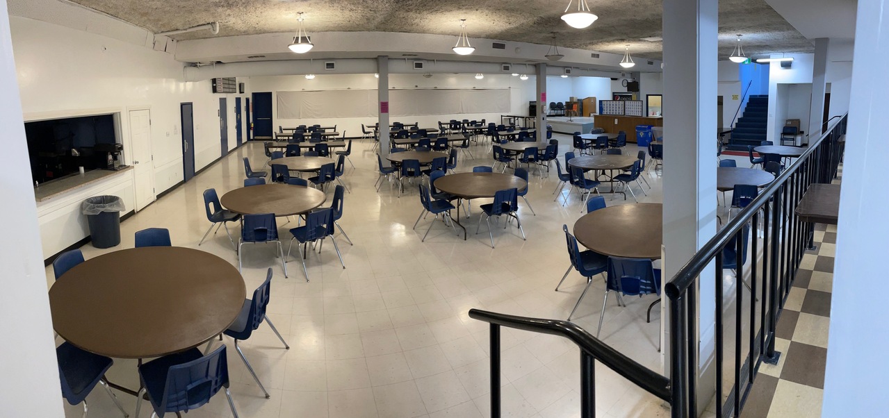 Main room from back of hall